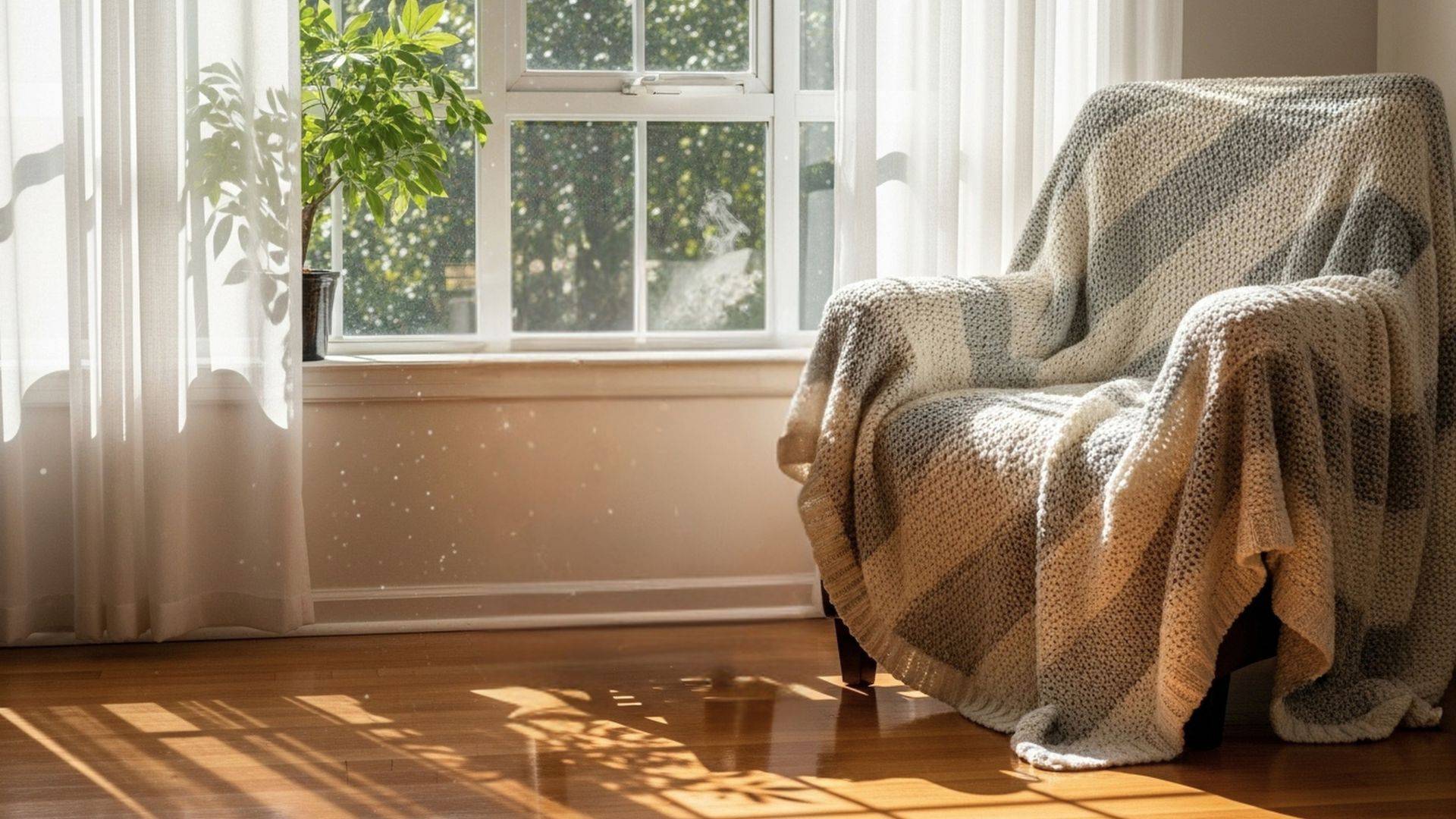 A moment of calm: A lavender field stretching out to the horizon with a clear blue sky.